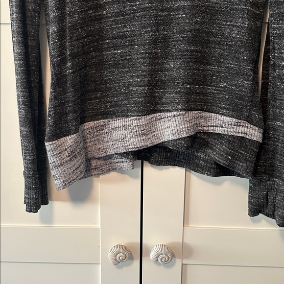 Laila Jayde Charcoal and Light Gray Knit Top - Picture 3 of 4